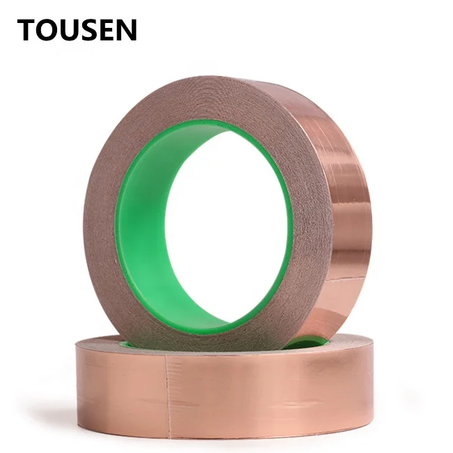 High temperature roll sheets conductive adhesive flakes strip shielding resistance Insulation Tape pure Copper foil tape roll