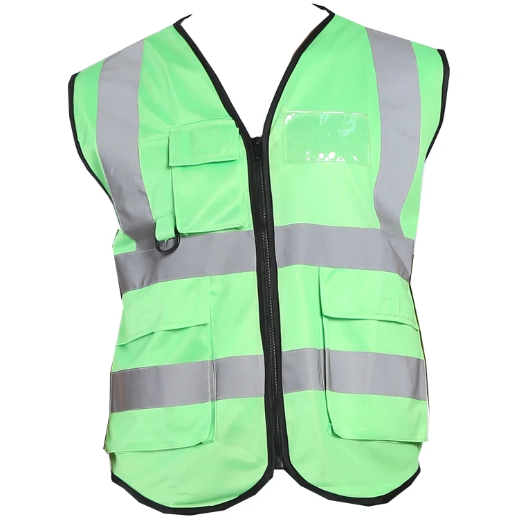 
Hi Vis High quality Custom Running Utility Striped Reflective Safety Clothing 