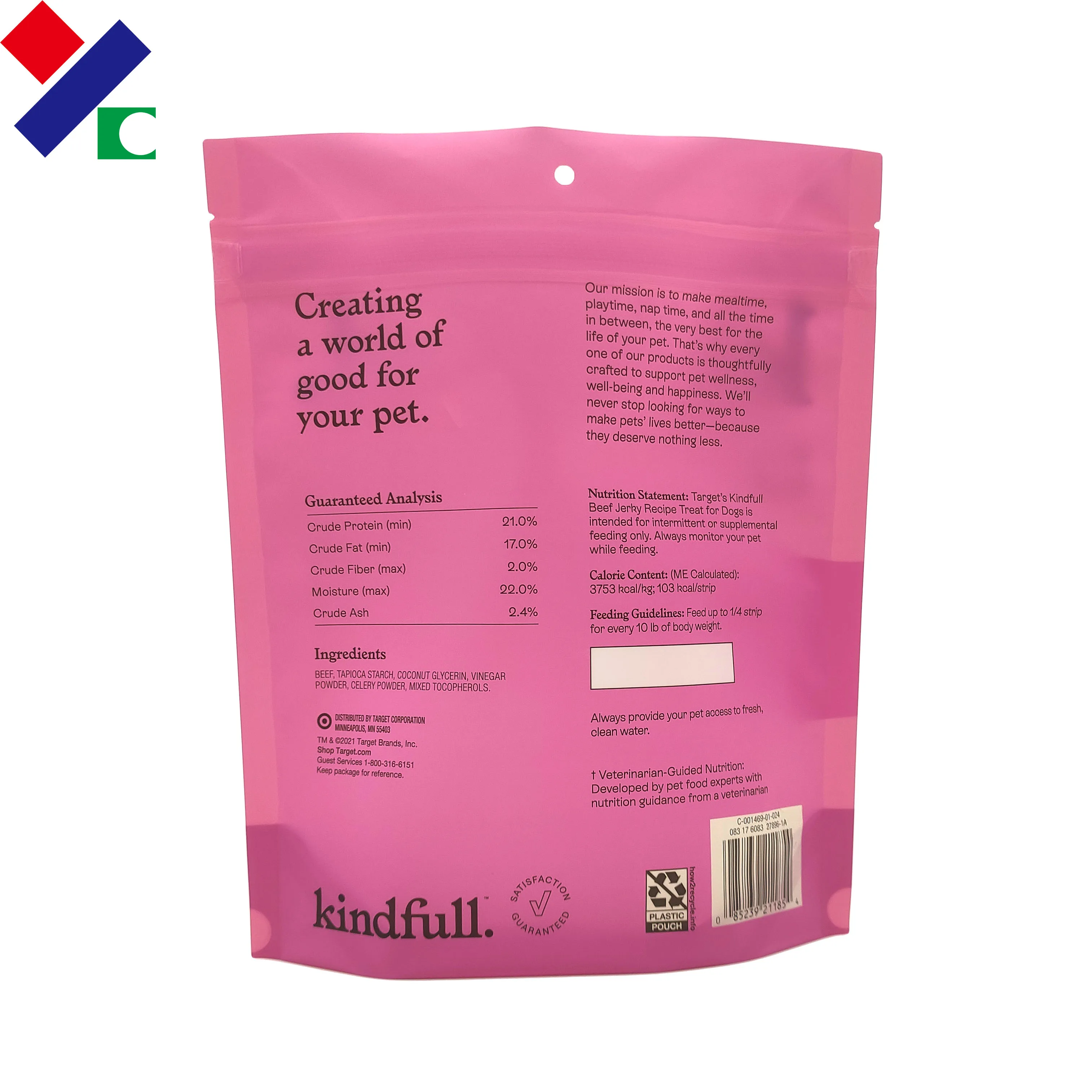 Custom Printed Zipper Plastic Stand Up Pouch Dried Meat Food Recyclable Packaging Bag Beef Jerky Bag