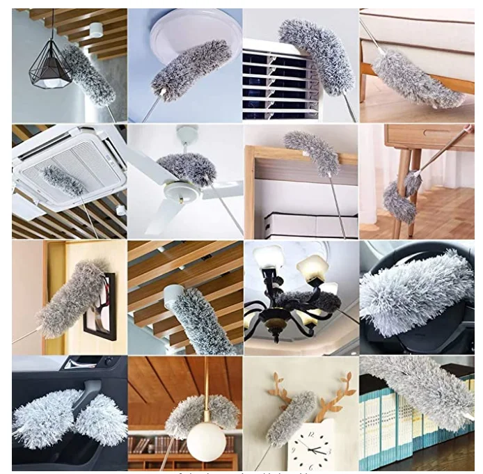 2022 г., модная щетка для чистки потолка с телескопической ручкой из нержавеющей стали