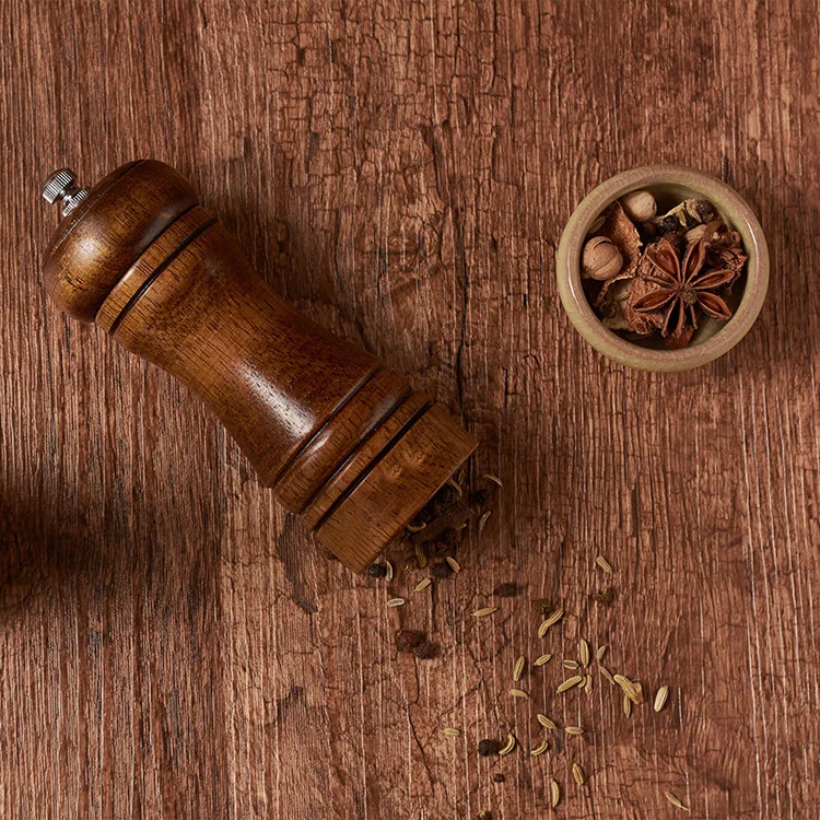 Harmony Reusable Peppermill Salt Mill Wooden Pepper Grinder Kitchen Adjustable Coarseness Wood Pepper Mill