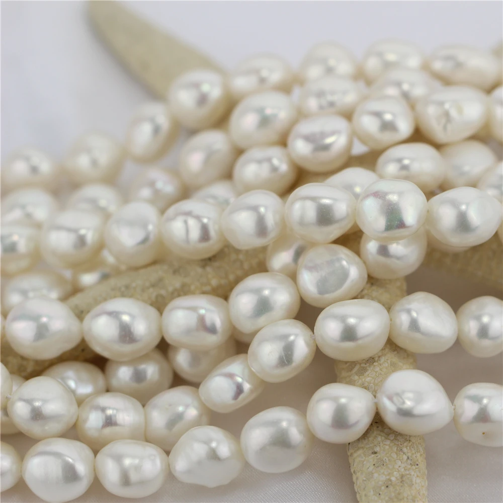 10x12mm AAA grade good quality real fresh water genuine freshwater natural nugget baroque pearl bead strand string