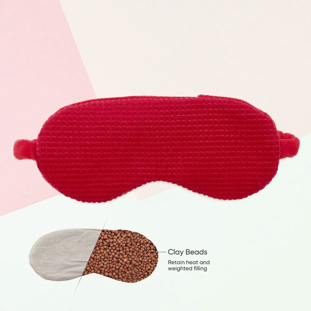 free sample microwave heat pack Salt weighted hot eye pad microwavable warm compress heating eye mask for eye care