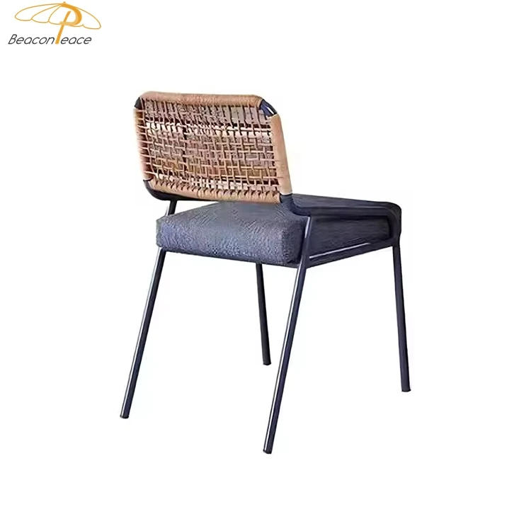 Outdoor leisure courtyard rattan chairs villa terrace garden high-end rattan chair for restaurant