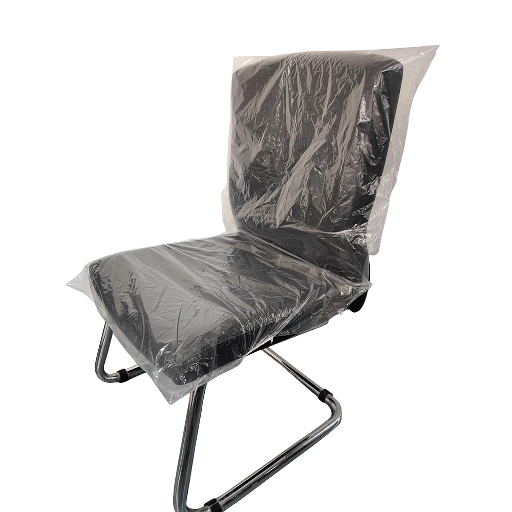 Waterproof disposable plastic flexible 0.015MM PE dental dining party universal chair cover