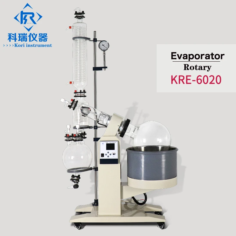 RE-2003  Chemistry Solvent Alcohol  Extraction Distillation  Rotary evaporator Rotavapor Vacuum Rotovap Evaporators glass lab