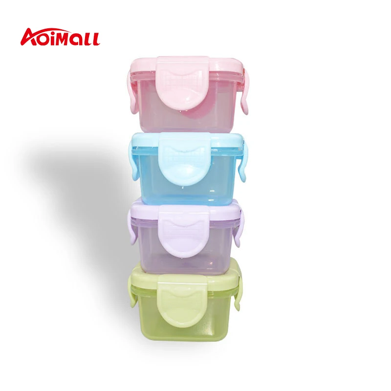 Mini food grade thickened sealed Baby Food Storage box Portable freshness preservation  food container