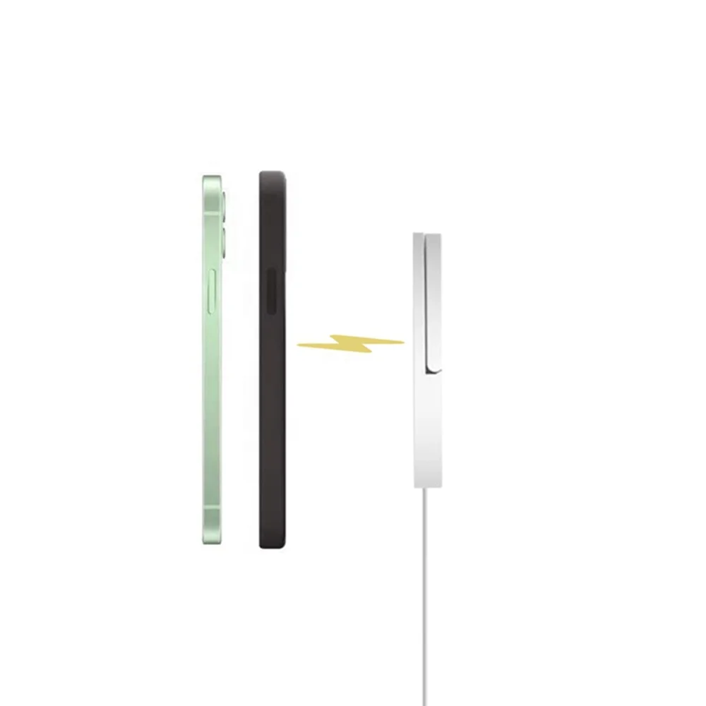 2 in 1 Portable Magnetic Fast Wireless Charger with Adjustable Ring Holder For Iphone 13/12 Series Mobile Phone Charging