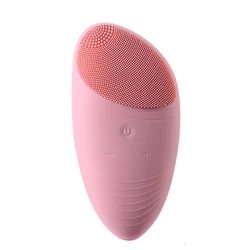 Portable Electric Face Cleanse Brush Pore Cleaner Sonic Silicone Face Cleansing Brush