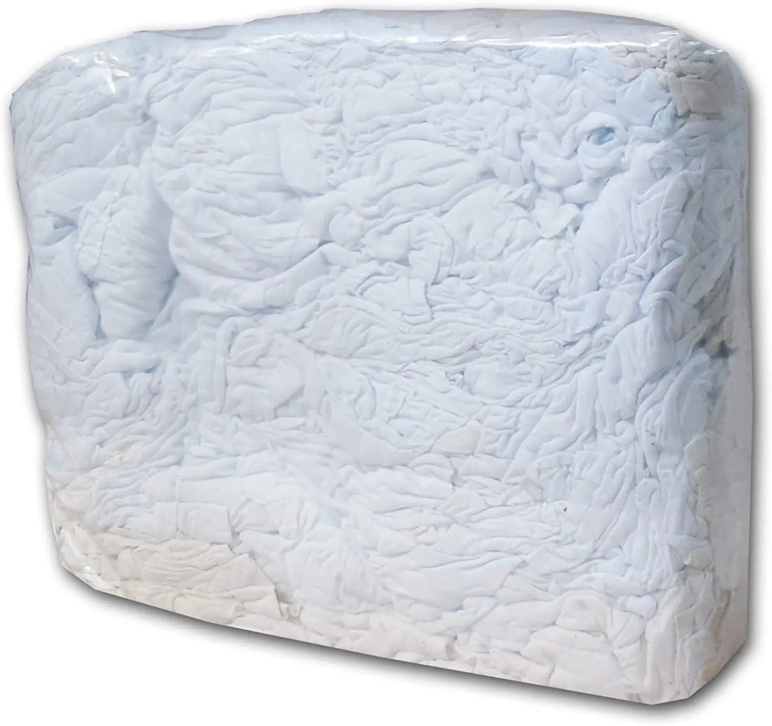 Fabric Cut Pieces White Cleaning Cloth Textile Waste Bales 100% Cotton Custom Outer Packaging Bed Sheet Rags