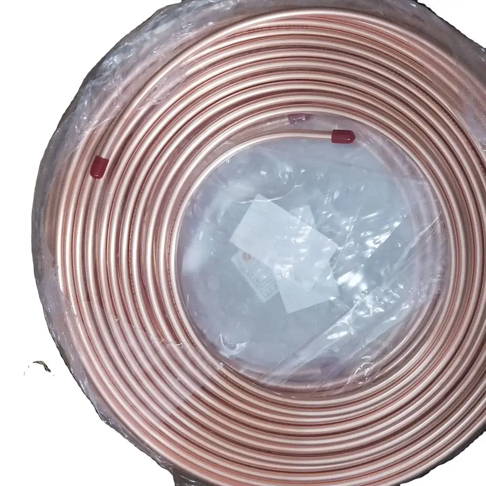 Медная катушечная труба ASTM B280 C12200 c2400 медная трубка для кондиционирования воздуха медные катушечные трубы охлаждения