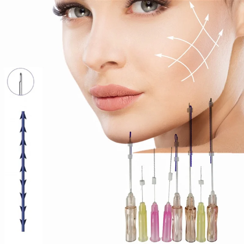 Face Lifting Sharp Blunt Needle Mono Cog Double Needle Fishbone Pdo Thread