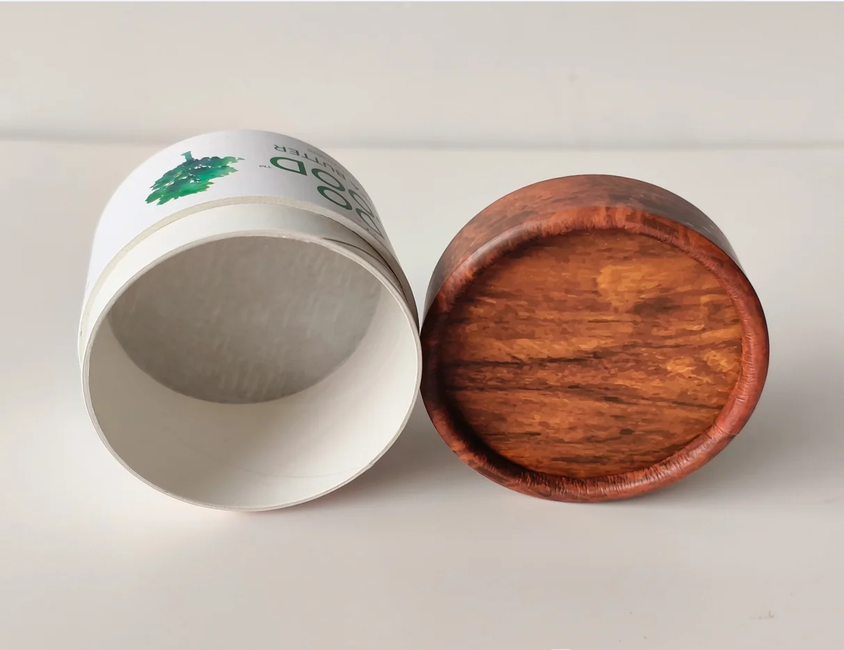 Custom Print Cardboard Cosmetics Packaging Pot Biodegradable Cream Tube Round Box Cylinder Cosmetic Paper Jar