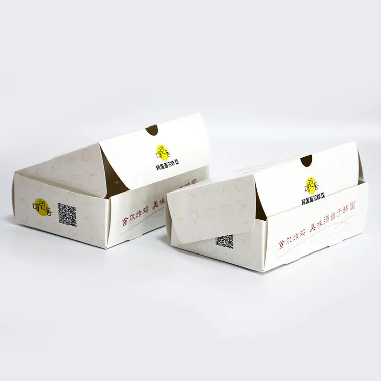 Paper fried chicken box fast food packaging