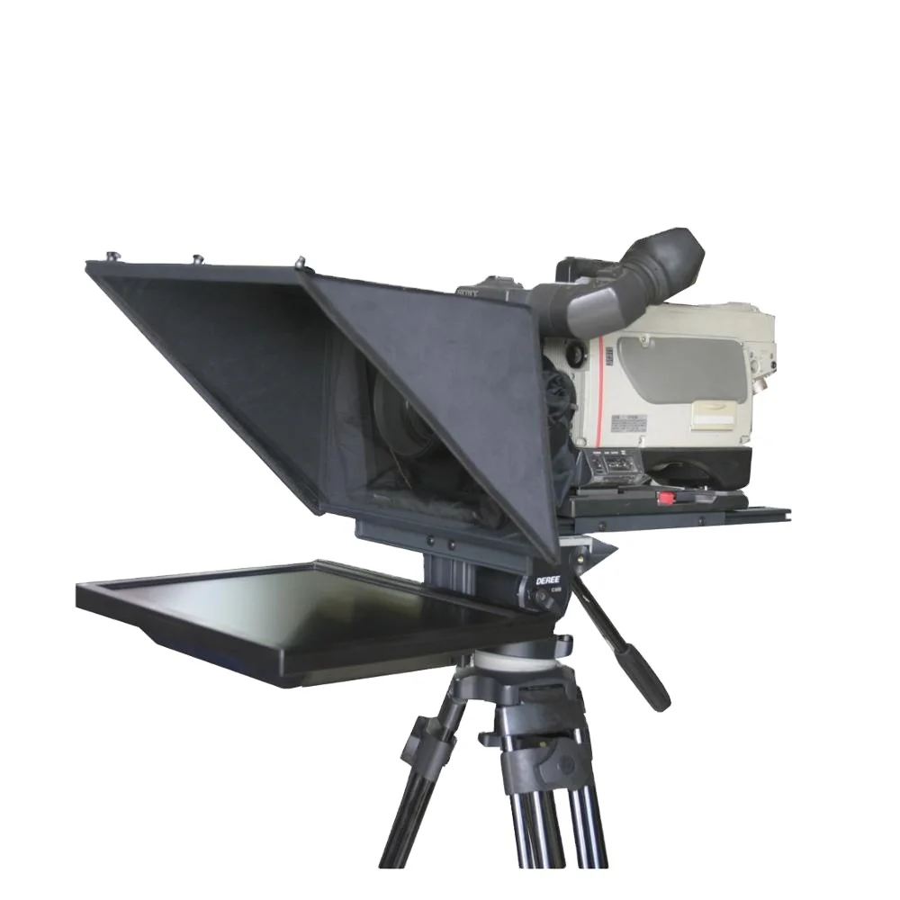 TELIKOU TF-19  Foldablet Teleprompter for video cameras ,DSRL camera , small HD/4K video camera or professional big camcorders