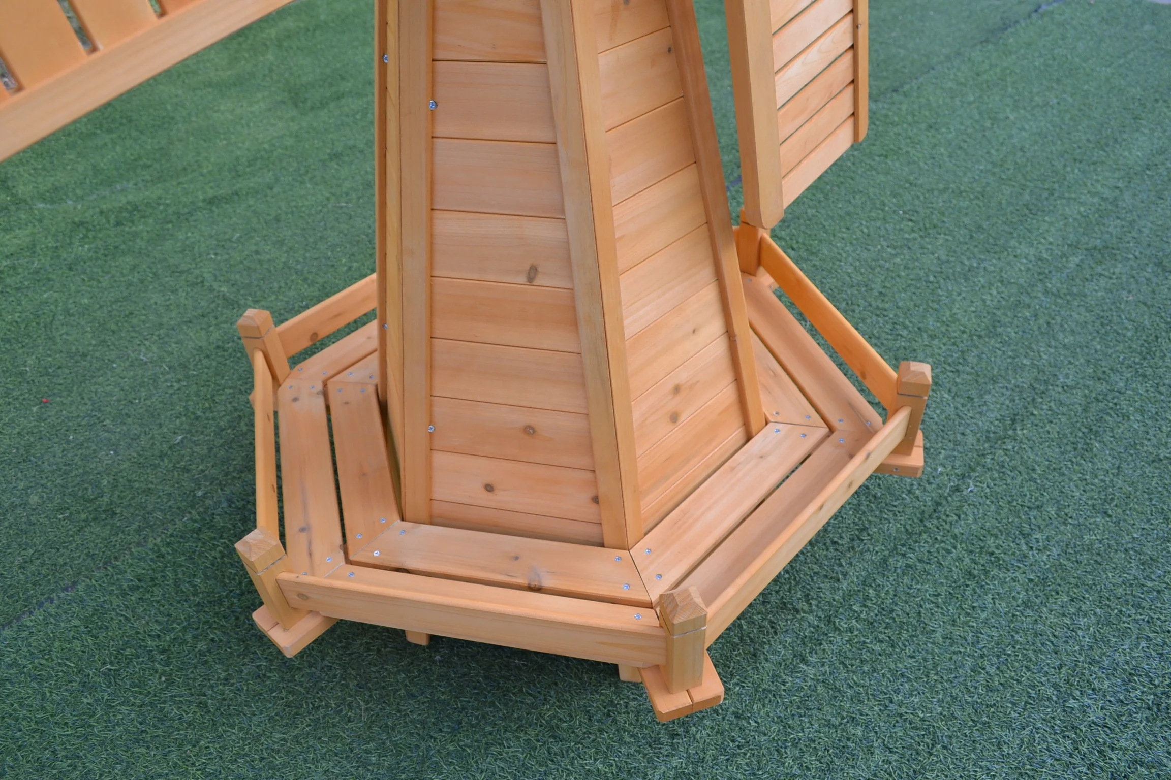 Wooden garden item windmill