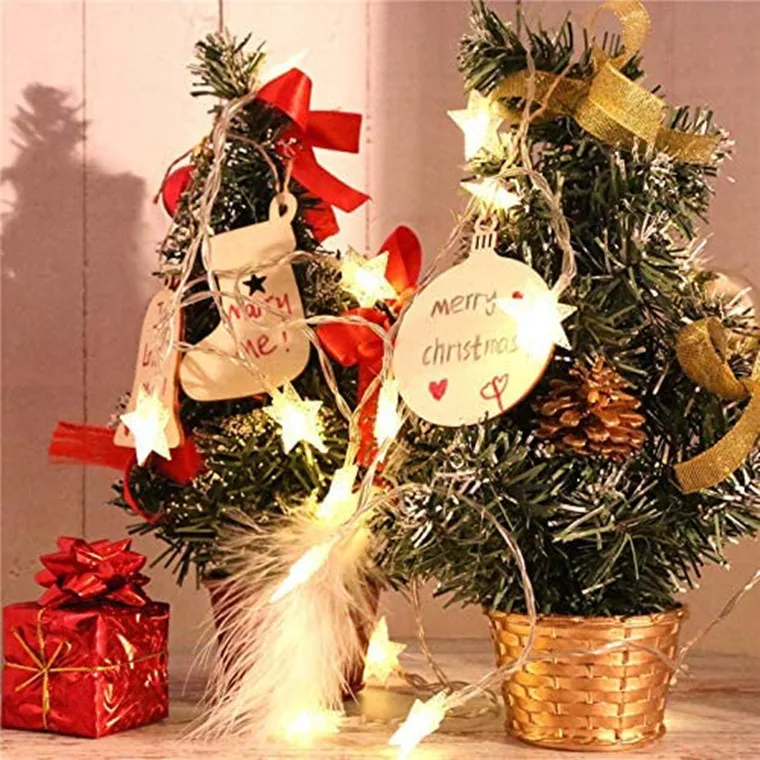 Christmas Tree Round Shape Wood Hanging Pendant Unfinished Wood Slices For Diy Christmas Decor