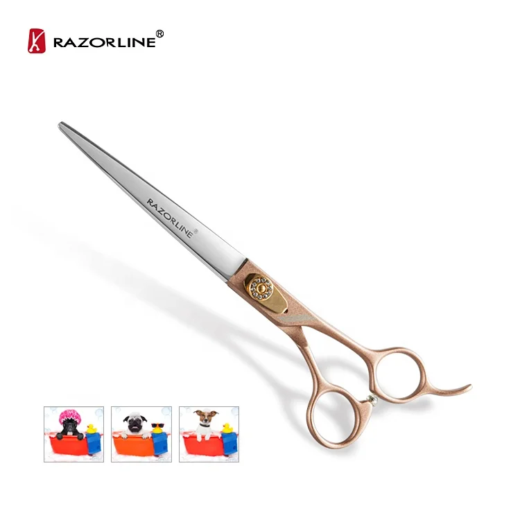 Professional Pet Scissors Set 440c Straight Shears Pet-grooming-scissors Thinning Curved Scissors