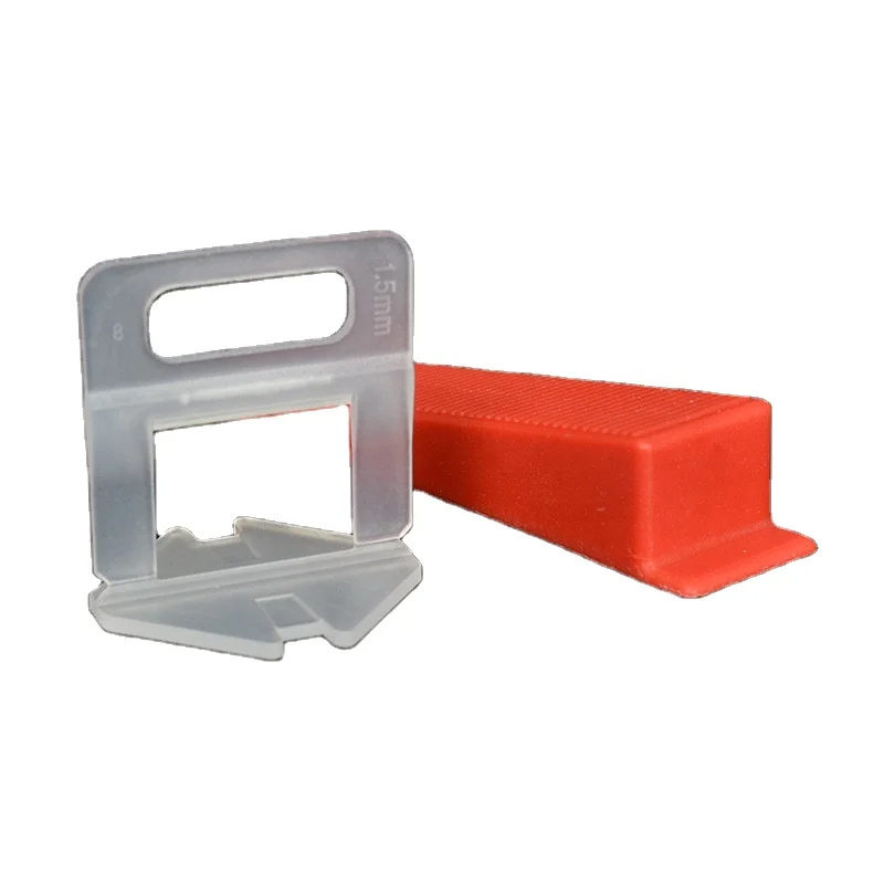 Modern Design Plastic 1.5mm Thickness Tile Leveling Spacer Clips Tool Set System for Levelling Floor Tiles Apartments