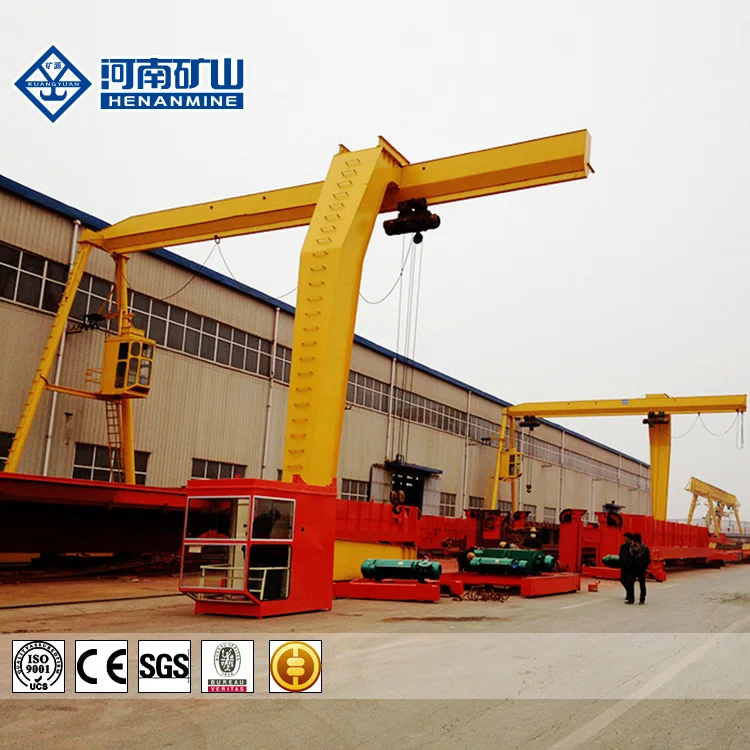 Good quality hot sale high technique cabin control Single Girder L type electric Hoist Rail travelling goliath crane