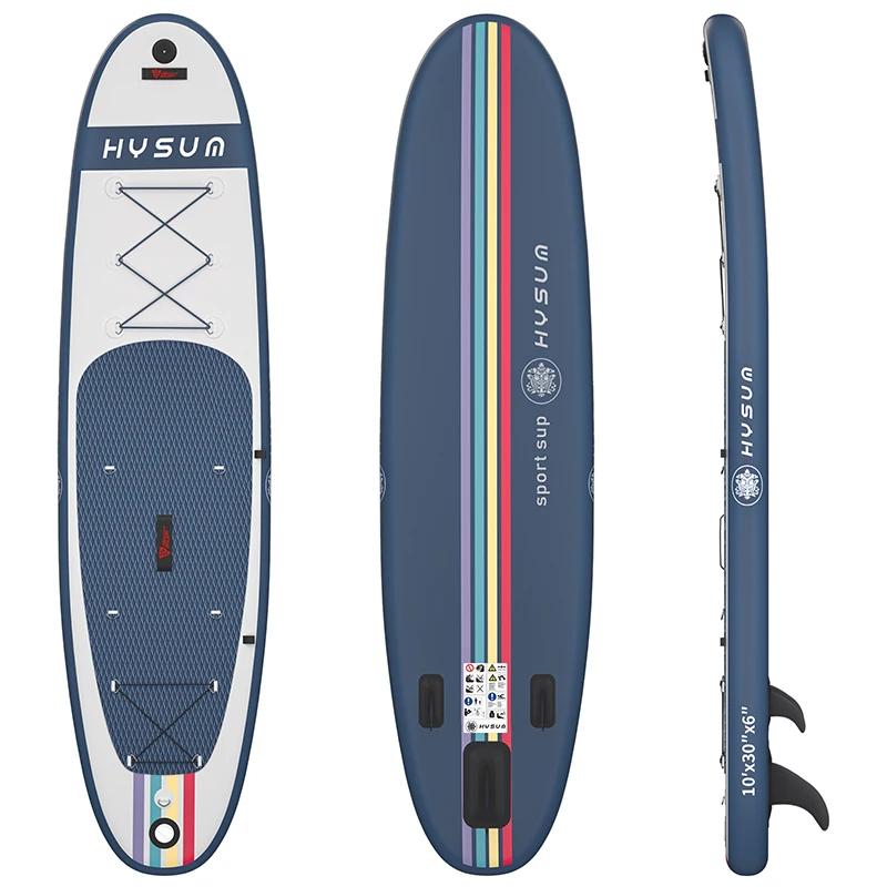 Hysum  double layer inflatable paddleboard drop stich sup inflatable standup paddle board for sale with Accessories