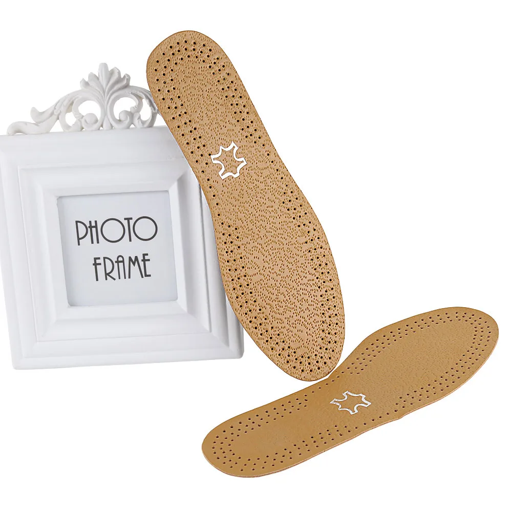 Leather insoles sweat-absorbent breathable latex sponge full pad Four Seasons universal leather inserts for leather shoes