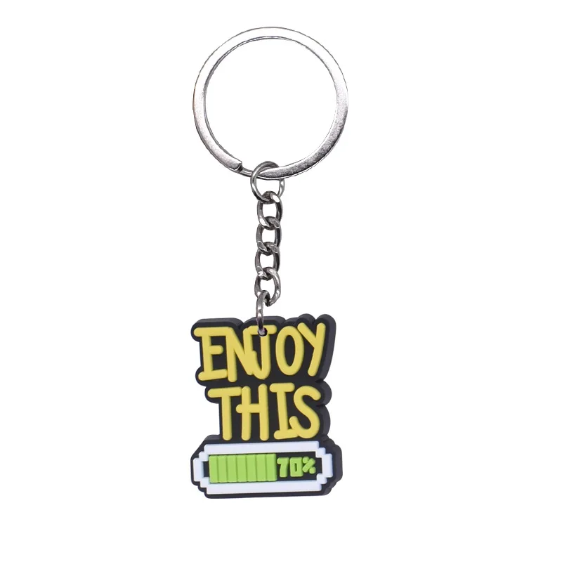 Xun Xin Cartoon PVC Soft keychain Creative Keychain Accessories Schoolbag Decoration Pendant Cute Gift