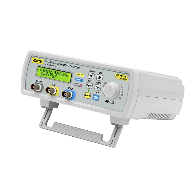 
JUNCTEK ODM 6MHz MHS5200A factory price dual channel pulse signal generator with UK plug type 