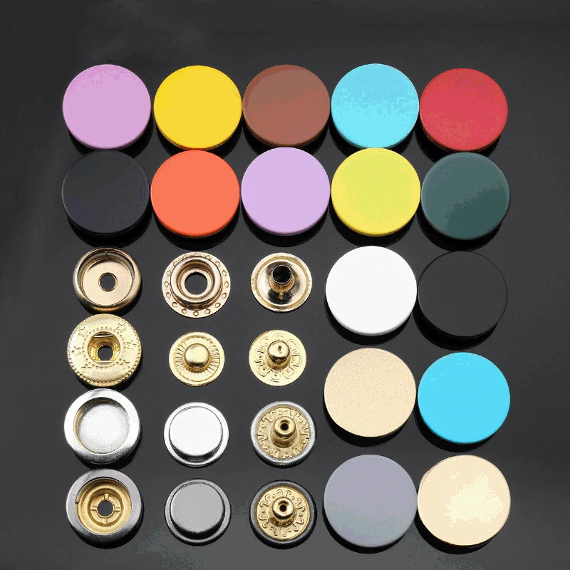 Custom Painting Color Zinc Alloy Snap Fasteners Metal Snap Buttons For Clothing