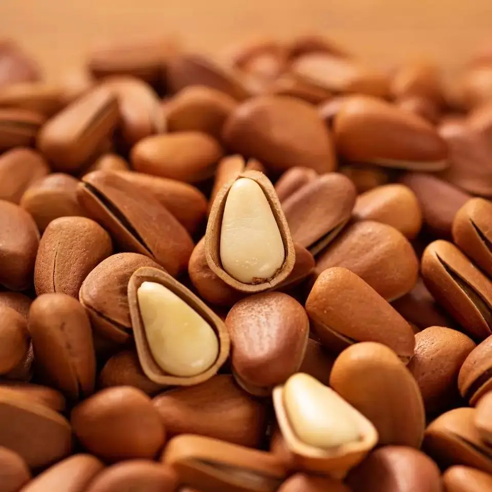 Hot Sale High Quality Organic No Additives Pure Natural Pine Nuts With Shell