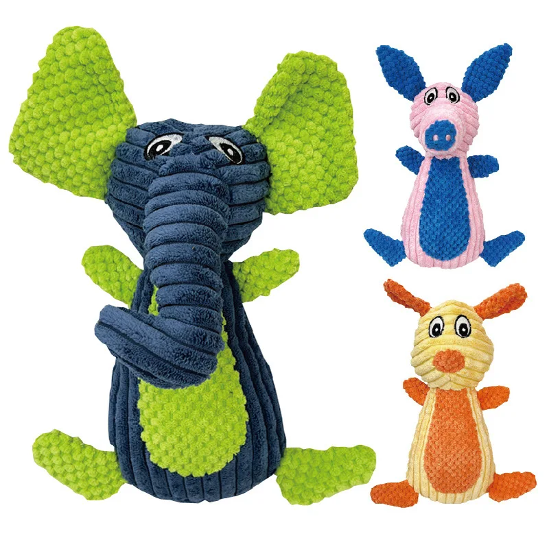 JXANRY The Original Wholesale Dog Plush Toys Molar Resistant Corn Velvet Sound Cute Doll In Large Dog Plush Toys