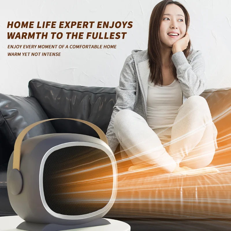 Electric Heaters Fan 1200W PTC Ceramic Heat 2-Speed Mini Low-Noise Household Desktop Space Heaters Electric Heater