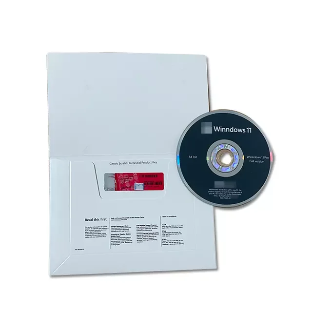 Компьютерное программное обеспечение Win 11 Professional Coa Sticker 64 bit DVD Oem Полный пакет win11 pro oem