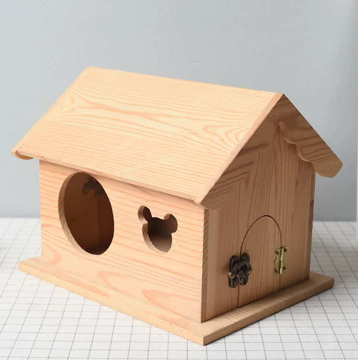 Hamster Chinchilla Small Animals Pet Hut Wooden House
