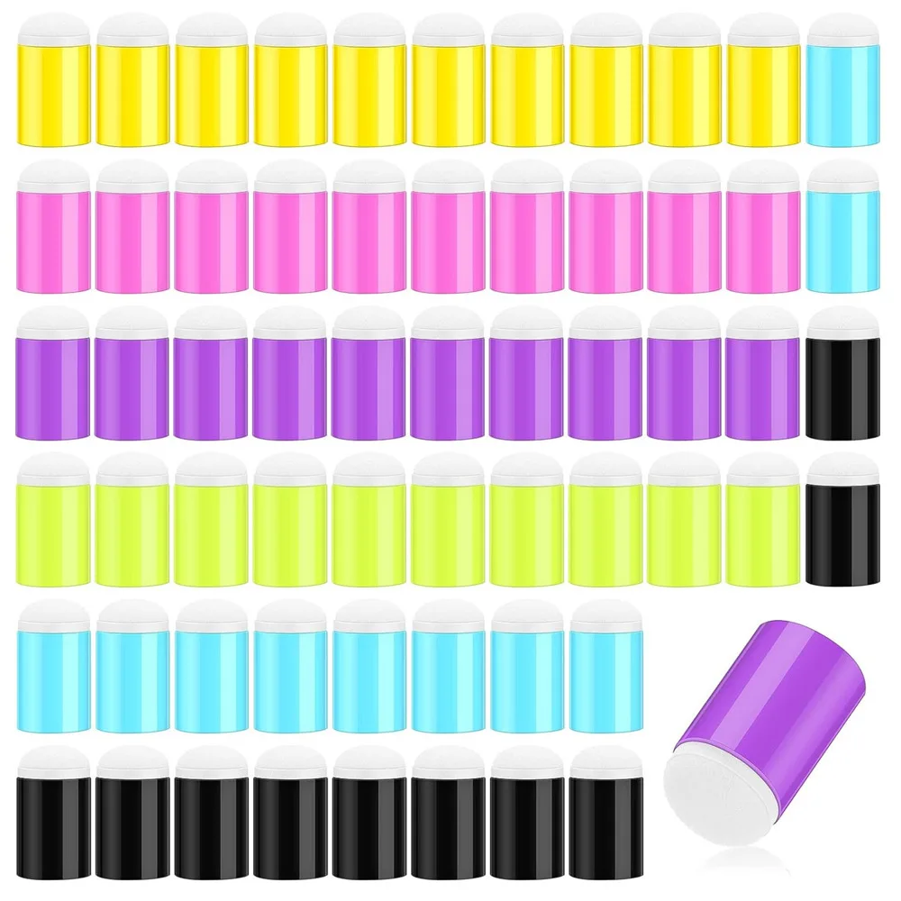 Children Craft DIY Painting Tools Finger Sponge Stamp Black Dauber Sponge