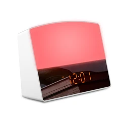 Table Creative Clock Alarm Clock with Snoose  Wake Up Light Sunrise Alarm Clock for Kids