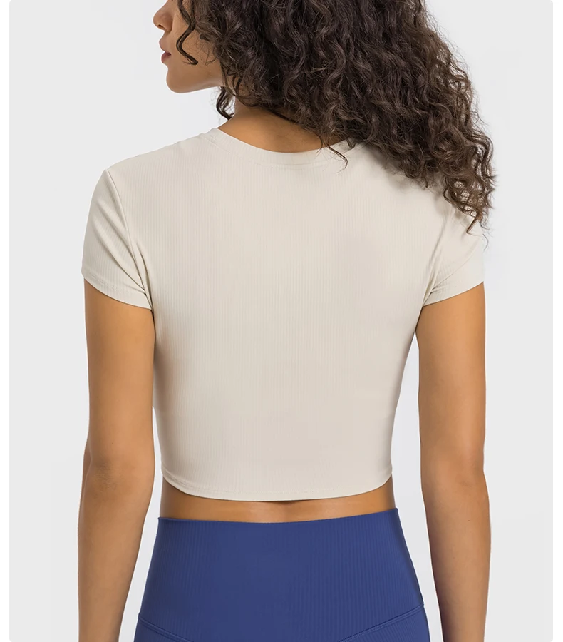 Wholesale Round Neck Fitted Cropped Ribbed Printed Black T-Shirts Femme Good Quality Manufacturer Streetwear T Shirt For Women