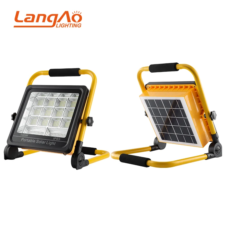 High Bright Outdoor Ip65 Waterproof Hexagon Aluminum 50w Led Floodlight Rechargeable Work Light
