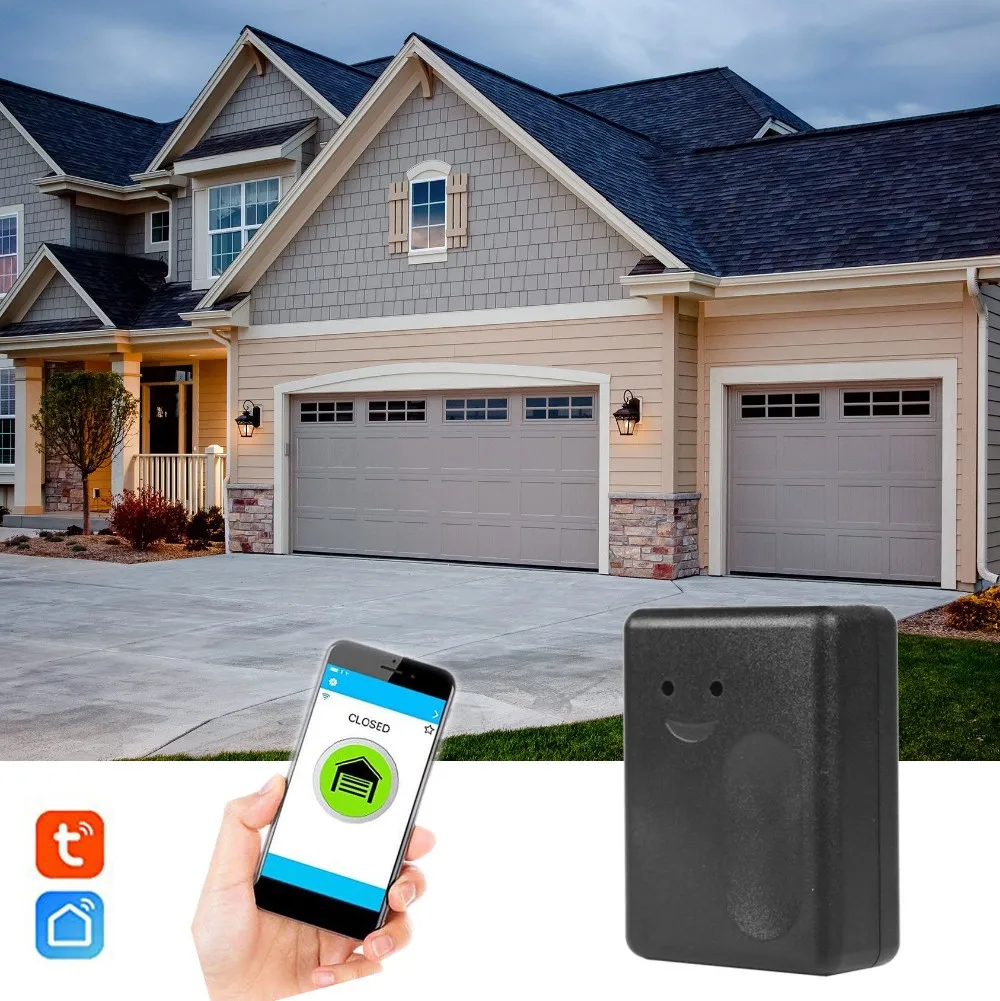 Zigbee Wifi Wireless Smart Home Garage Door Opener WiFi Remote Controller Works With TUYA Smart Life App Alexa Google Home IFTTT