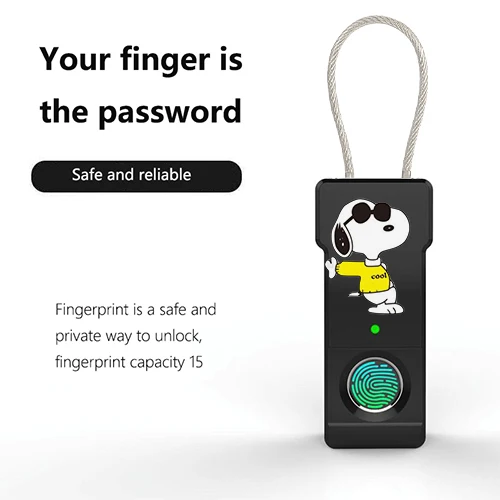 Новейший рюкзак навесной замок с канатом и сканером отпечатков