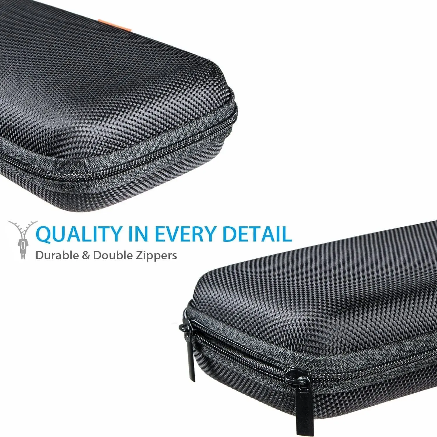 Hard EVA Shell Zipper Pouch HDD Carrying Case