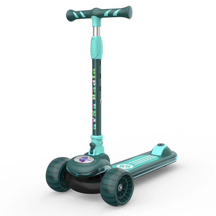 Light Weight Flexible Folding Convenient Storage 3 LED Flashing Wheel Adjustable Height Sport for Children Kick Kids Scooter