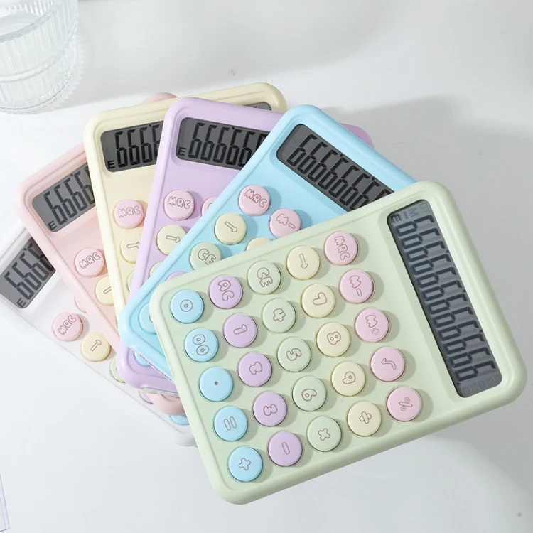 12-значный светодиодный цифровой дисплей Многофункциональный электронный калькулятор Calculadoras механический милый деловой офисный Настольный