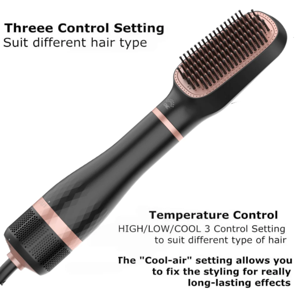 New Multi-function heat air comb 2 In 1 Negative Ion Hair Dryer Brush Professional Electric ceramic Hot Air styler Brush