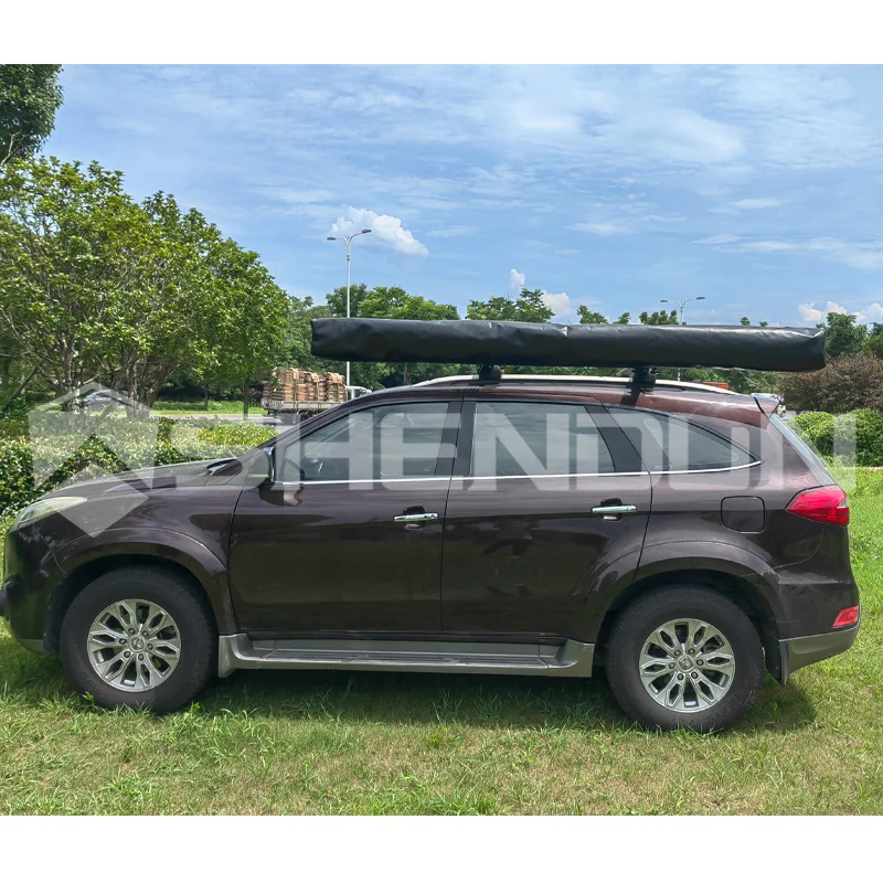 Outdoor camping 4wd foldable truck vehicle open high quality push- pull folding car roof fast open freestanding car side awning