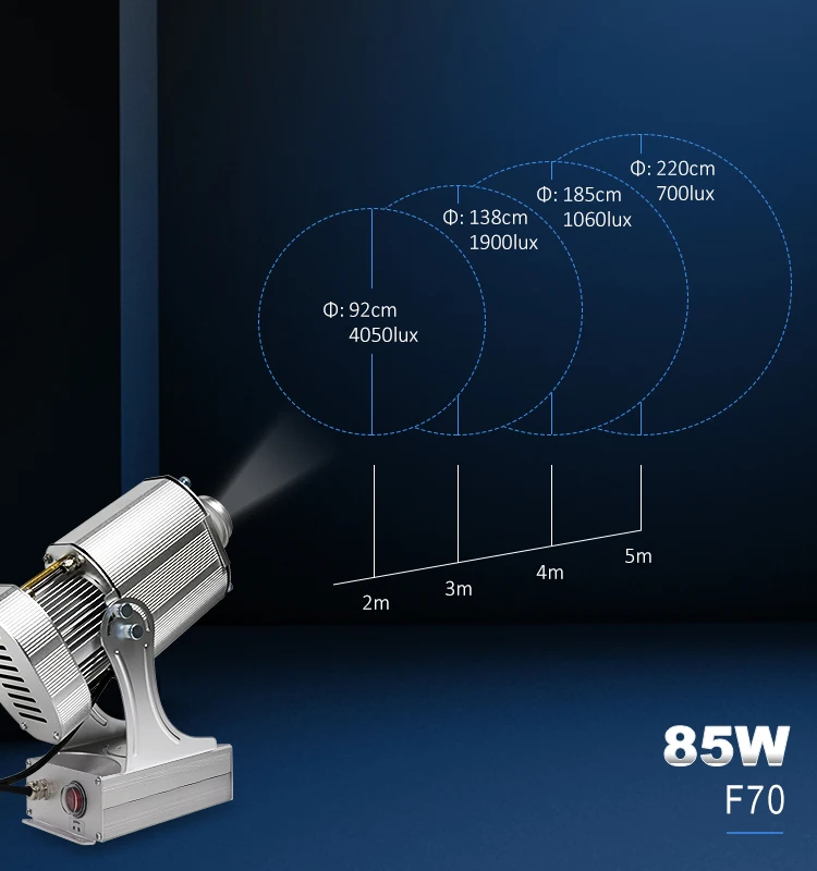 Waterproof 80w Gobo Projector Outside Your Studio With