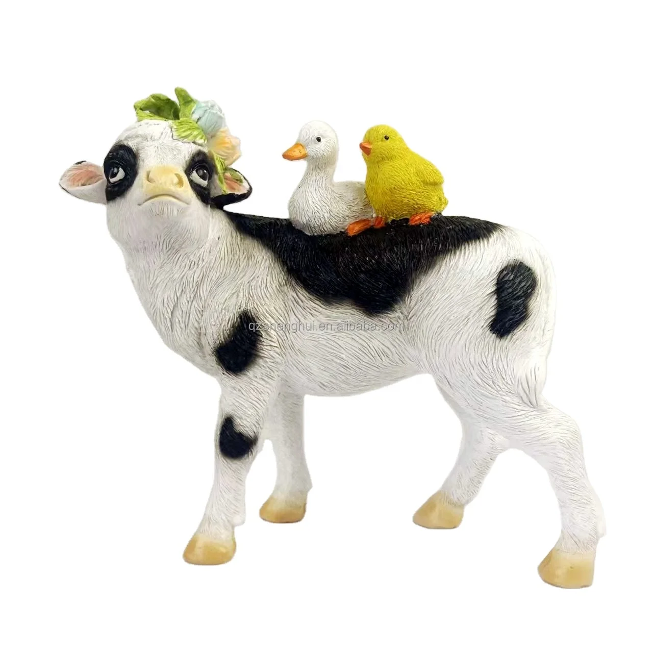 Custom garden resin animal decoration cow statue resin animal garden decoration animal statue resin crafts