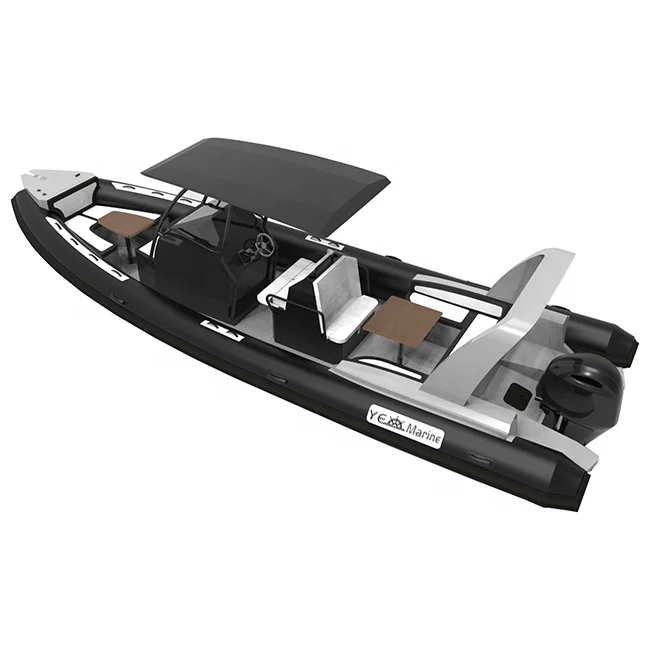 Роскошные RHIB 760 надувные лодки из алюминиевого корпуса орка гипалон