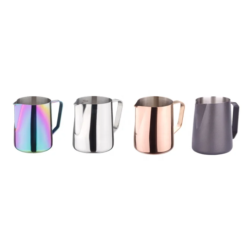 Stainless Steel Coffee Frothing Pitcher Milk Jug Coffee Milk Pitcher 304 Stainless Steel Milk Jug Pitcher