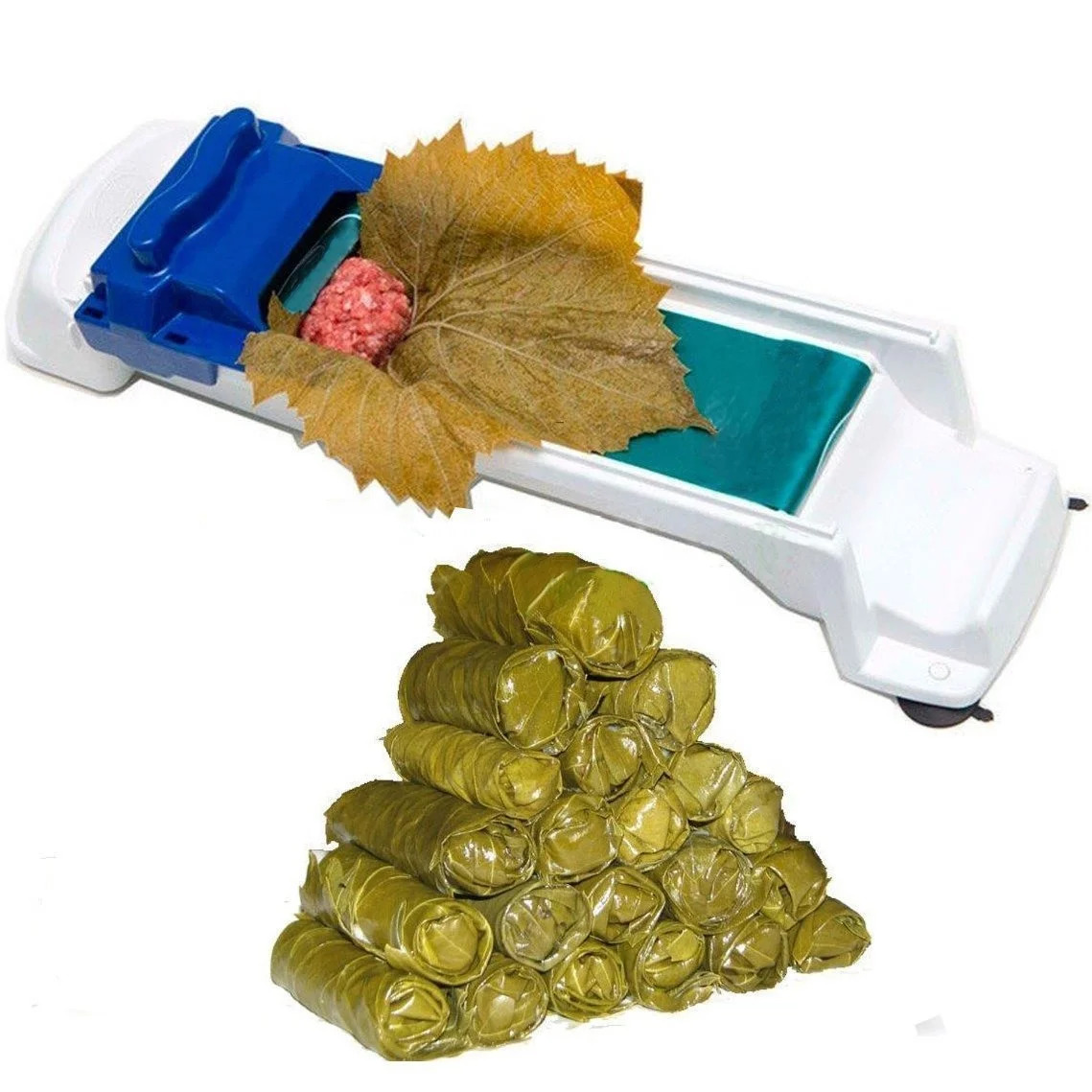 Dolmer Roller Machine Sushi Roller Vegetable Meat Rolling Tool for Beginners and Children Kitchen Diy Dolma Roller Sushi Maker